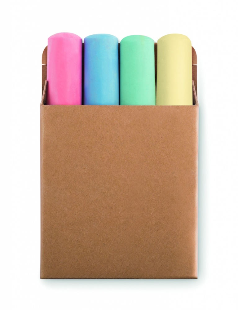 Logo trade promotional merchandise picture of: 4 chalk sticks