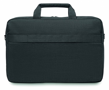 Logo trade promotional giveaways image of: Laptopbag in 360D polyester