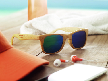 Logo trade promotional products picture of: Wooden look sunglasses MAARDU