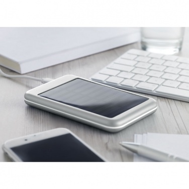 Logo trade corporate gift photo of: 4000 mAH solar powerbank