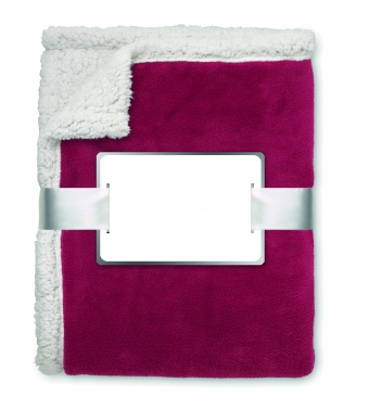 Logotrade corporate gift image of: Blanket coral fleece/ sherpa