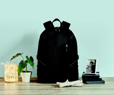 Logo trade promotional giveaway photo of: Polyester laptop backpack