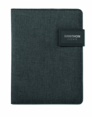Logo trade promotional merchandise image of: A5 folder with power bank