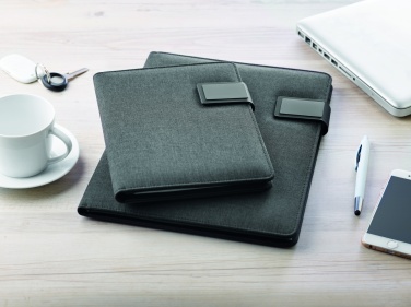 Logotrade promotional giveaway image of: A4 folder with power bank