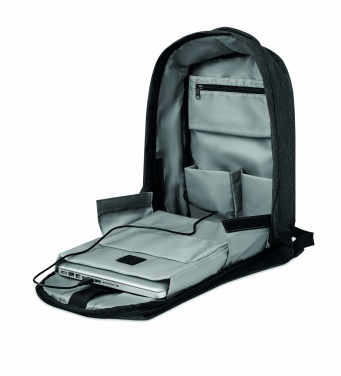 Logotrade advertising products photo of: 2 tone backpack incl USB plug