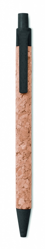 Logo trade promotional gifts picture of: Cork/ Wheat Straw/ABS ball pen
