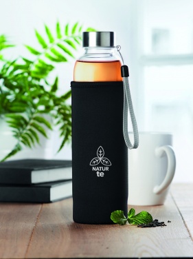 Logo trade promotional product photo of: Single wall glass bottle 500ml