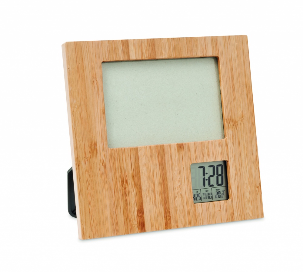 Logotrade corporate gift image of: Photo frame with weather statio