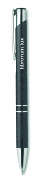 Logo trade business gifts image of: Wheat Straw/ABS push type pen