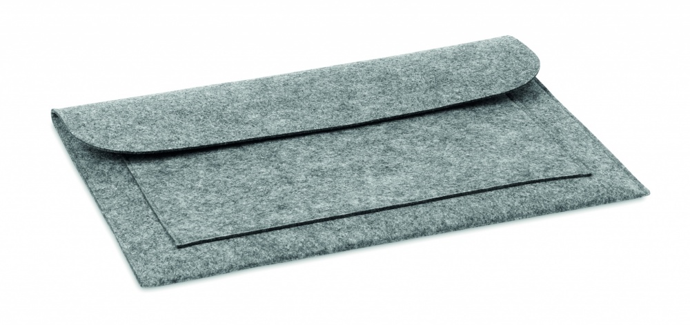 Logo trade corporate gift photo of: 15 inch Felt laptop pouch