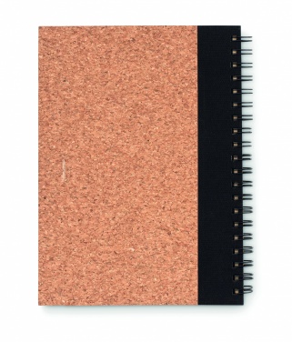 Logo trade promotional products image of: Cork notebook with pen