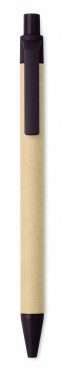 Logo trade promotional merchandise picture of: Push ball pen coffee husk/ABS