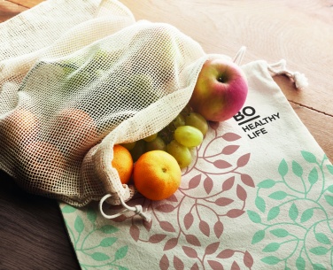 Logo trade promotional items image of: 140gr/m²cotton food bag