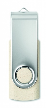 Logo trade corporate gift photo of: Wheat straw PP 50/50 USB 16GB