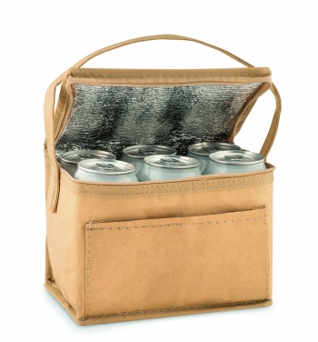 Logo trade promotional gifts image of: 6 can woven paper cooler bag