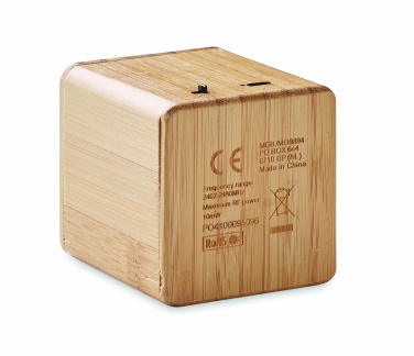 Logotrade corporate gift picture of: Bamboo wireless speaker