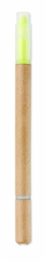 Logotrade promotional merchandise picture of: 2 in 1 carton pen highlighter