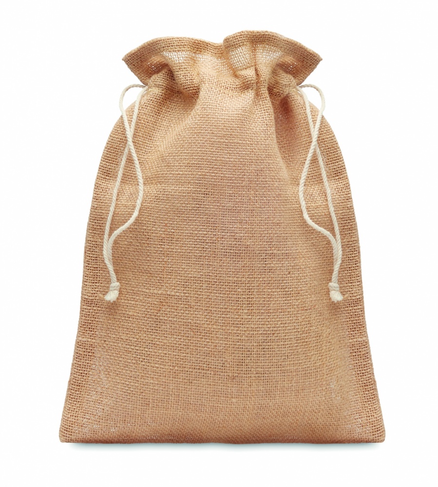 Logo trade corporate gift photo of: Medium jute gift bag 25 x 32cm