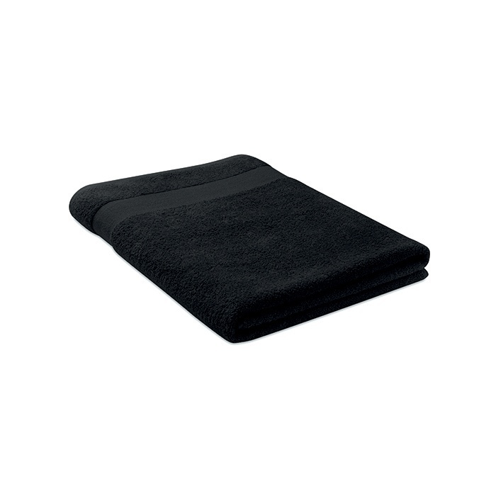 Logo trade promotional giveaways image of: Towel organic cotton 180x100cm