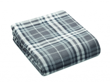 Logo trade promotional merchandise photo of: RPET fleece travel blanket
