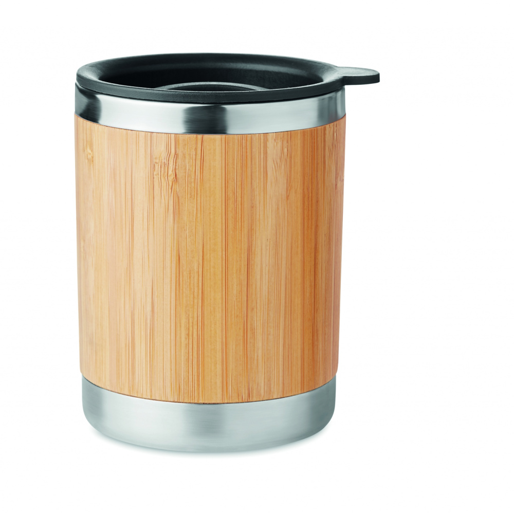 Logo trade promotional items picture of: Tumbler in bamboo cover 250ml