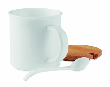 Logotrade promotional merchandise image of: Porcelain mug with spoon