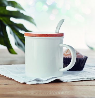 Logotrade promotional giveaways photo of: Porcelain mug with spoon