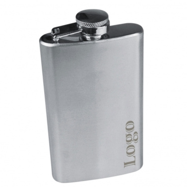 Logotrade promotional merchandise photo of: Stainless steel hip flask FRESNO 104 ml