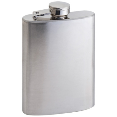 Logo trade promotional giveaways image of: Stainless steel hip flask FRESNO 104 ml