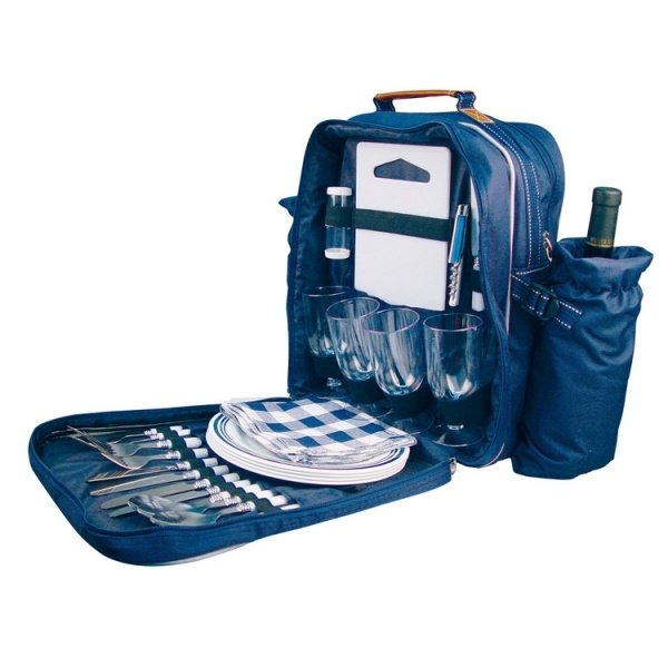 Logo trade advertising products picture of: High-class picnic backpack VIRGINIA