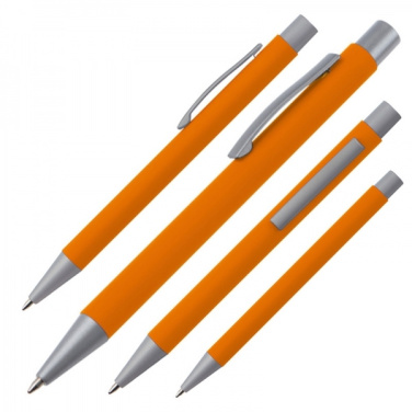 Logotrade promotional merchandise picture of: Metal ballpen soft touch ABU DHABI