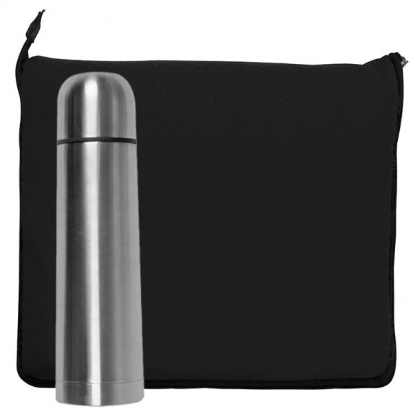Logotrade advertising products photo of: Set fleece blanket and thermal flask LIVERPOOL