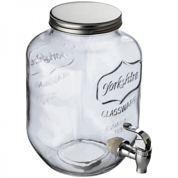 Logo trade corporate gift photo of: Set drink dispenser and glasses ACAPULCO