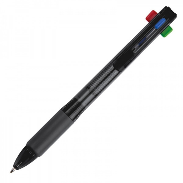 Logo trade corporate gifts image of: Plastic ballpen 4in1 NEAPEL