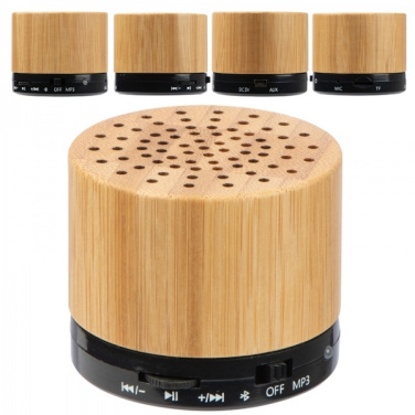 Logotrade promotional merchandise photo of: Bamboo bluetooth speaker FLEEDWOOD
