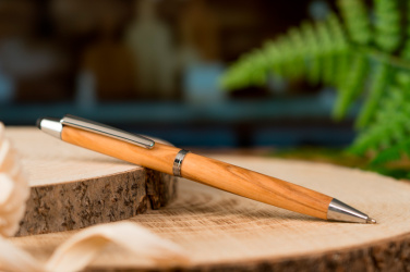 Logotrade corporate gift image of: Wooden ballpen with touch function ERFURT