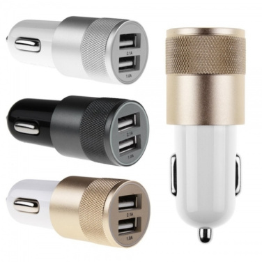 Logo trade corporate gifts picture of: Metal car charger