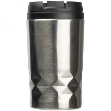 Logotrade corporate gift picture of: Stainless steel mug with lid ROMA 250 ml