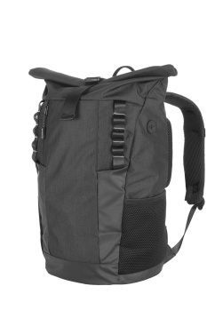 Logotrade corporate gift picture of: Rolltop backpack ELBERT Schwarzwolf