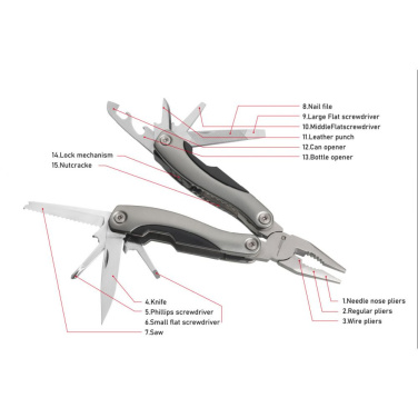 Logotrade business gift image of: Multitool ARMADOR NEW Black Schwarzwolf
