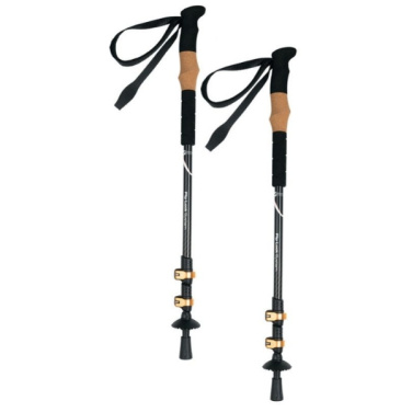 Logotrade promotional product image of: Trekking poles DENALI Schwarzwolf