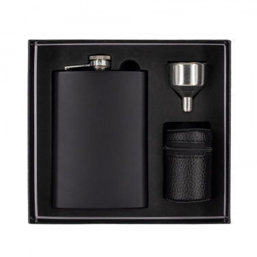 Logotrade promotional merchandise image of: Hip flask MADONIE Schwarzwolf