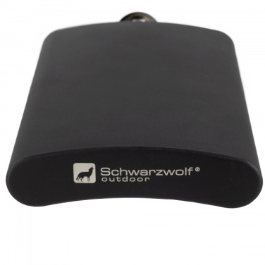 Logotrade business gift image of: Hip flask MADONIE Schwarzwolf
