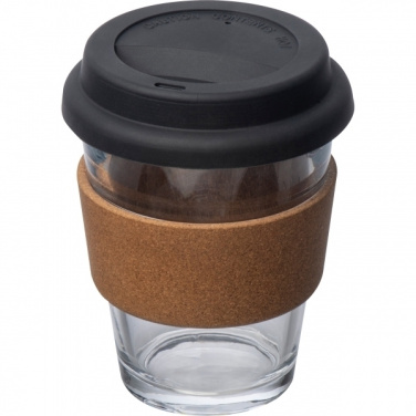 Logotrade promotional products photo of: Glass drinking cup WROCŁAW 350ml