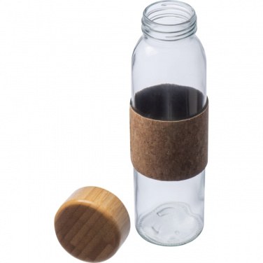 Logo trade promotional giveaway photo of: Glass bottle SKOPJE 500 ml