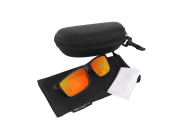 Logo trade promotional gifts picture of: Sunglasses IRAVADI Schwarzwolf