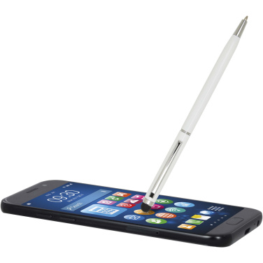 Logo trade promotional items image of: Ore aluminium ballpoint pen with stylus