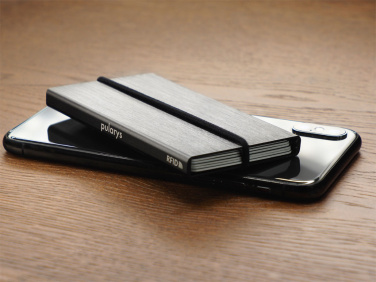 Logo trade corporate gifts image of: RFID credit and business card holder 126615500