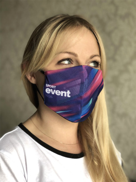 Logo trade promotional gifts picture of: VENUS PRO cotton face mask with a pocket an HEPA filter 1378165