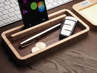 Logo trade promotional giveaway photo of: Wooden desk organiser 1852292
